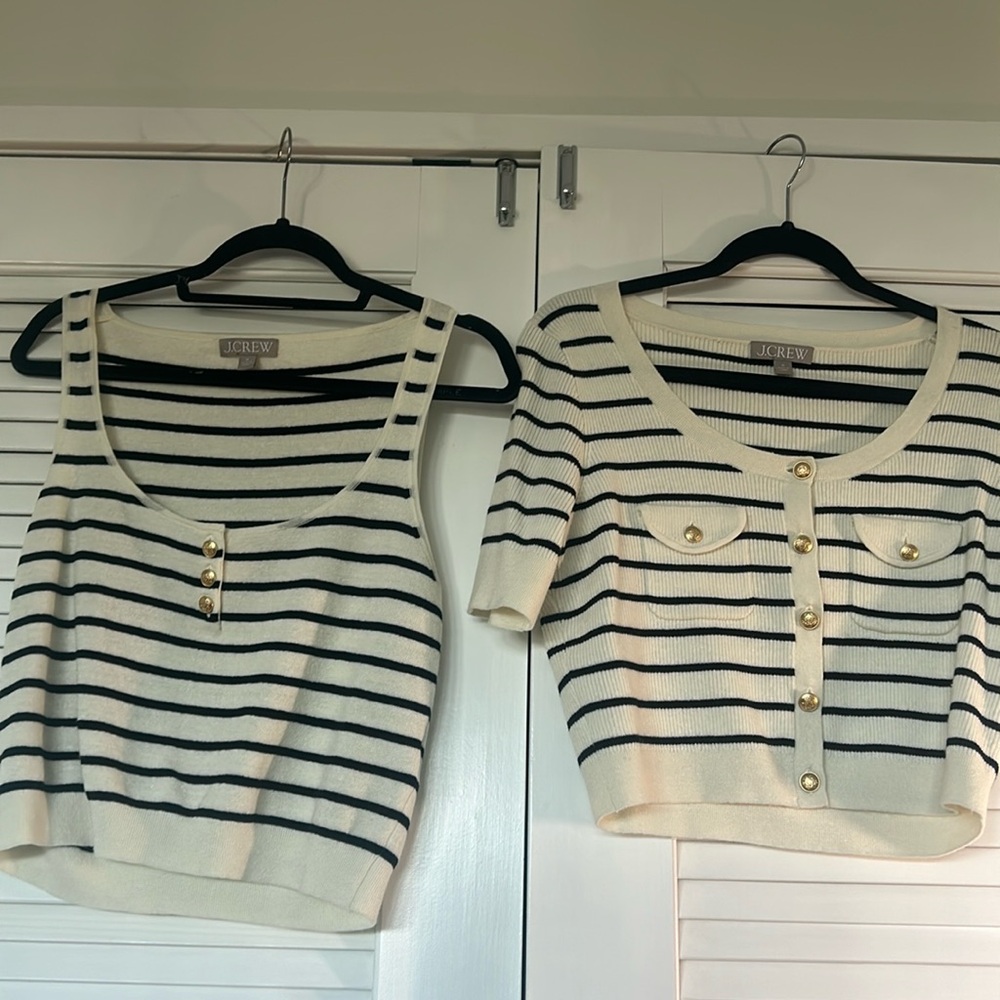J CREW TWIN SET. size M